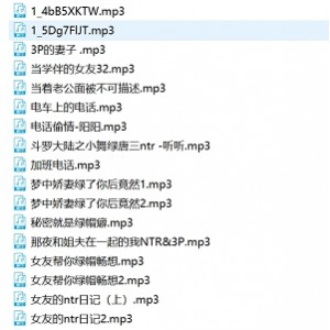 绿帽中文音声合集23个视频900M百度盘群组